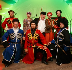 The Cossack ensemble on anniversary