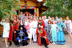 The Cossack ensemble on anniversary